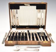 Edward VII Elkington hallmarked silver spoon and fork, Birmingham 1909, length 18cm, weight 135g,