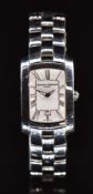 Baume & Mercier Hampton wristwatch ref. 65511 with date aperture, silver hands and Roman numerals,