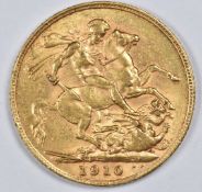 1910 Edward VII gold full sovereign