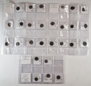 Roman Imperial AE Antoninianus coins of Claudius II and Gothicus, x 27 coins