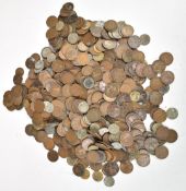 Approximately 5.25kg of UK copper / bronze coinage, Victoria onwards