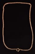 A 9ct rose gold necklace, 41cm long, 6.8g