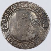1561 Elizabeth I hammered sixpence, VF