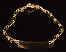 A 14k gold identity bracelet, 11.2g