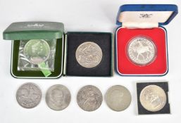 Royal Mint cased commemorative crowns Silver Wedding and Silver Jubilee of our Queen with