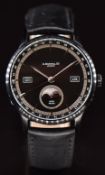 Dunhill Classic gentleman's automatic triple calendar wristwatch ref. CH079 with moonphase, day