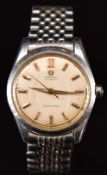 Omega Seamaster gentleman's automatic wristwatch ref. 2975 with luminous gold hands, gold hour