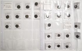 Roman Imperial, Constantine, various AE3 / 4 coins, Victory, two soldiers with on standard and VOT