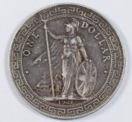 1911 British Hong Kong silver trade dollars, 26.4g
