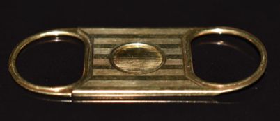 Art Deco Tiffany and Co 14k gold cigar cutter, 8.2g, 5cm long