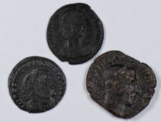 Roman Imperial bronze Sestertius (military anarchy 235-270AD) Philip I together with an AE