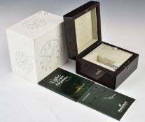Audemars Piguet wristwatch box with fitted interior, related paperwork, spare links and outer box.
