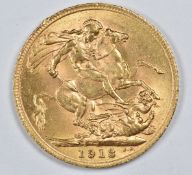 1913 George V gold full sovereign