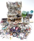 A collection of bangles including vintage diamanté, silver, serpent and rolled gold, a pinchbeck