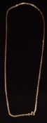 A 9ct gold necklace/ chain, 5.1g, 63cm long
