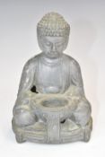 Chinese model of a young Buddha, possibly Paktong, height 16cm