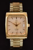 Zenith Port Royal gentleman's wristwatch ref. 00.0020 with date aperture, gold hands, two-tone baton