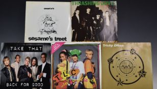 Approximately 350 singles mostly 1980s Chart from S-T