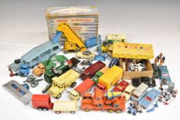 Thirty-six Dinky and Corgi Toys diecast model vehicles including Loudspeaker car, Post Office