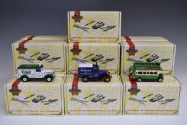 Nineteen Matchbox Collectibles diecast vehicles, including 1910 Renault Motor Bus, 1929 Morris Van
