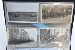 Postcard album containing approximately 100 WW1 cards including 15 relating to Egyptian Denshawai