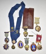 Masonic and Royal Antediluvian Order of the Buffaloes (Buffs) jewels and medals to include five