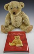 Farnell Teddy bear with growler, blonde mohair, shaved snout, straw filling, disc joints, felt