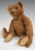 Steiff Teddy bear with growler, cinnamon mohair, straw filling, disc joints, stitched features and
