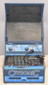 Citronic CDM 10:4 professional DJ mixing desk, Citronic CD control, and Citronic dual CD Player, all