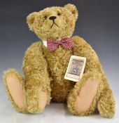 Gregory Gyllenship Dick Turpin Teddy bear with growler, blonde mohair, shaved snout, disc joints,