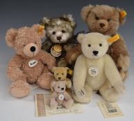 Six Steiff and Charlie Bears Teddy bears Classic 5138, 1905 Classic Richard Steiff, Original