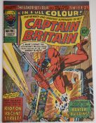 Captain Britain issue #8 by Marvel comics, first appearance of Betsy Braddock later Psylocke.