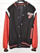 Rolling Stones leather and wool tour jacket by Rockware, size L