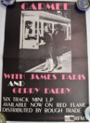 Carmel band promo poster, 60 x 41cm