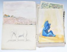 Frank Harold Read FRPS (1881-1960) approximately sixty watercolour and other landscapes including