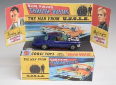 Corgi Toys diecast model The Man From UNCLE Gun Firing 'Thrush Buster' with purple body, lemon