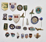 Twenty-six mainly Olympic Games pin badges including England 1958 Cardiff, Great Britain Rome