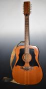 Kay Model K 550/12, twelve string acoustic guitar, made in Italy