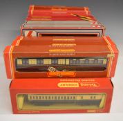 Twenty-two Hornby, Airfix, Lima, Mainline and similar 00 gauge model railway coaches, all in