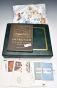 Australia stamp album, The Improved stamp album and loose mint and and used stamps in a bag