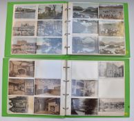 Two albums containing approximately 400 early 20thC mainly topographical postcards including Dublin,