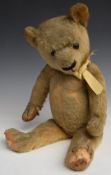 Chiltern Hygienic Toys Teddy bear with blonde mohair, disc joints, soft filling, stitched features