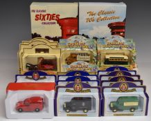 Twenty-nine Corgi and Lledo diecast model vehicles and vehicle sets including The Classic Sixties