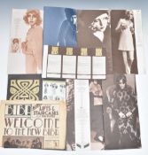 Collection of fashion related ephemera comprising six 1960s Biba catalogues, mail order forms,