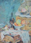 Rolf Harris (b1930) signed limited edition (631/695) print 'Still Life' homage to Cezanne, 55 x 40cm