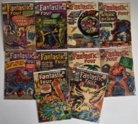 Ten Silver Age Fantastic Four comics by Marvel including issue #53 early Black Panther appearance.