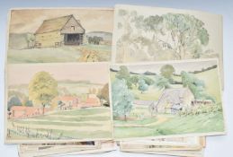 Frank Harold Read FRPS (1881-1960) approximately one-hundred watercolour and other landscapes