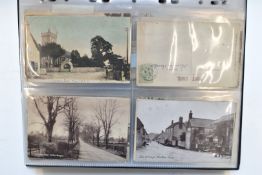 Postcard album entitled Wiltshire, Swindon, Wotton Bassett, Chippenham, Bradford on Avon, Salisbury,