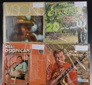 Approximately 70 albums, all signed, including The Shadows, Dr Hook, Don Williams, Gene Pitney,