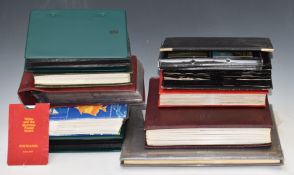 Nine albums of postcards and similar to include Tenby, Norway, Devon, Cornwall, Wiltshire, churches,